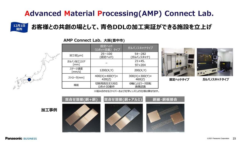 Advanced Material Processing Connect Labで加工の実証にトライしていく