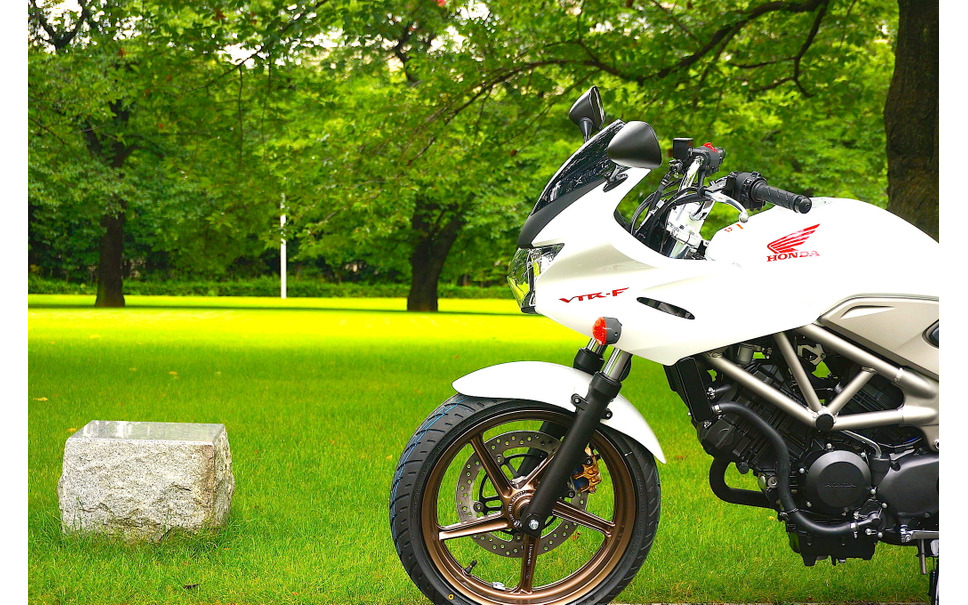 ホンダ Vtr 改良新型 気軽さと快適性を兼ね備えたハーフカウルバージョン F 写真蔵 6枚目の写真 画像 レスポンス Response Jp