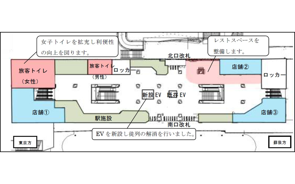 Jr東日本 京葉線舞浜 蘇我2駅をリニューアル 来春の完成目指す 2枚目の写真 画像 レスポンス Response Jp