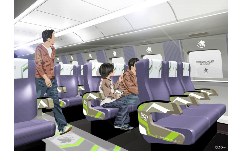 山陽新幹線の500系 エヴァ 車内に実物大コックピット設置 3枚目の写真 画像 レスポンス Response Jp