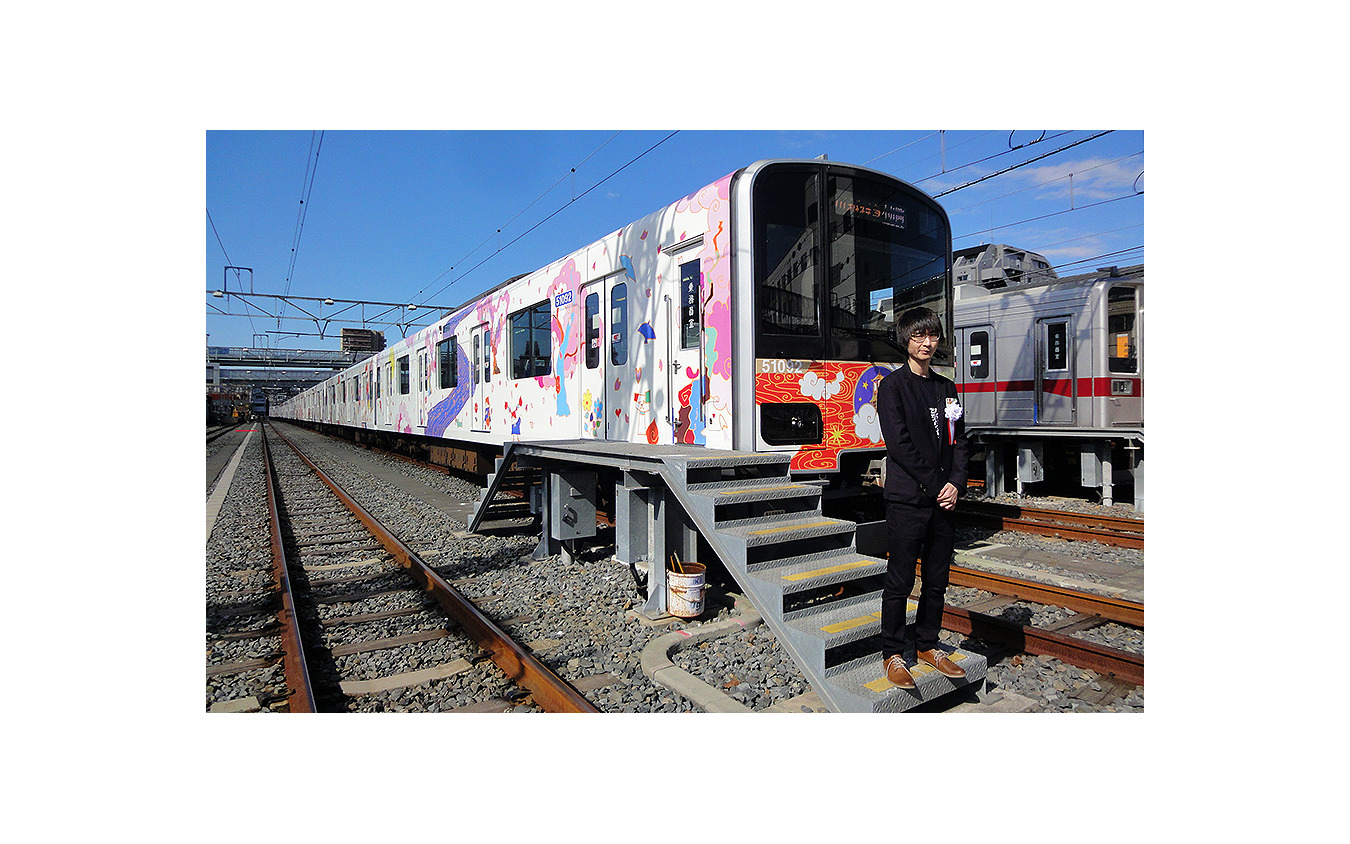 東武鉄道50090系51092編成アートトレイン（下板橋駅電留線／2月12日）