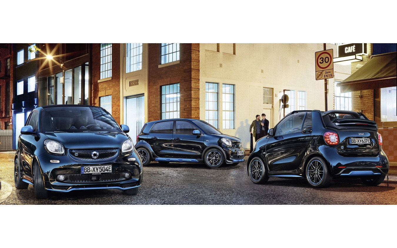 現行スマートのEV、EQフォーツーと EQフォーフォー