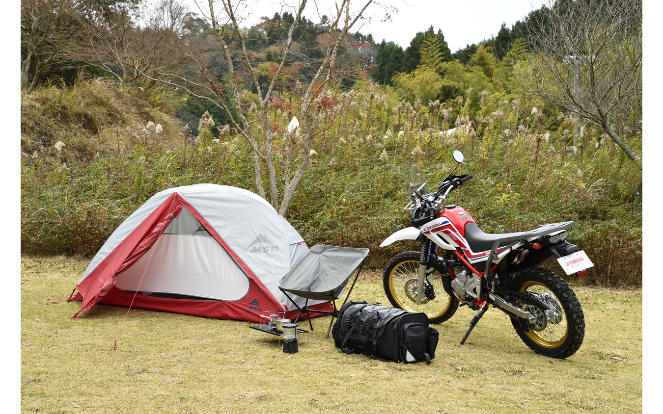 「ヤマハバイクレンタル」でセローと一緒にレンタルできるキャンプグッズ