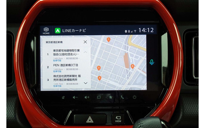 スマートフォン連携のSDLを起動すると、LINEカーナビが使えるようになる