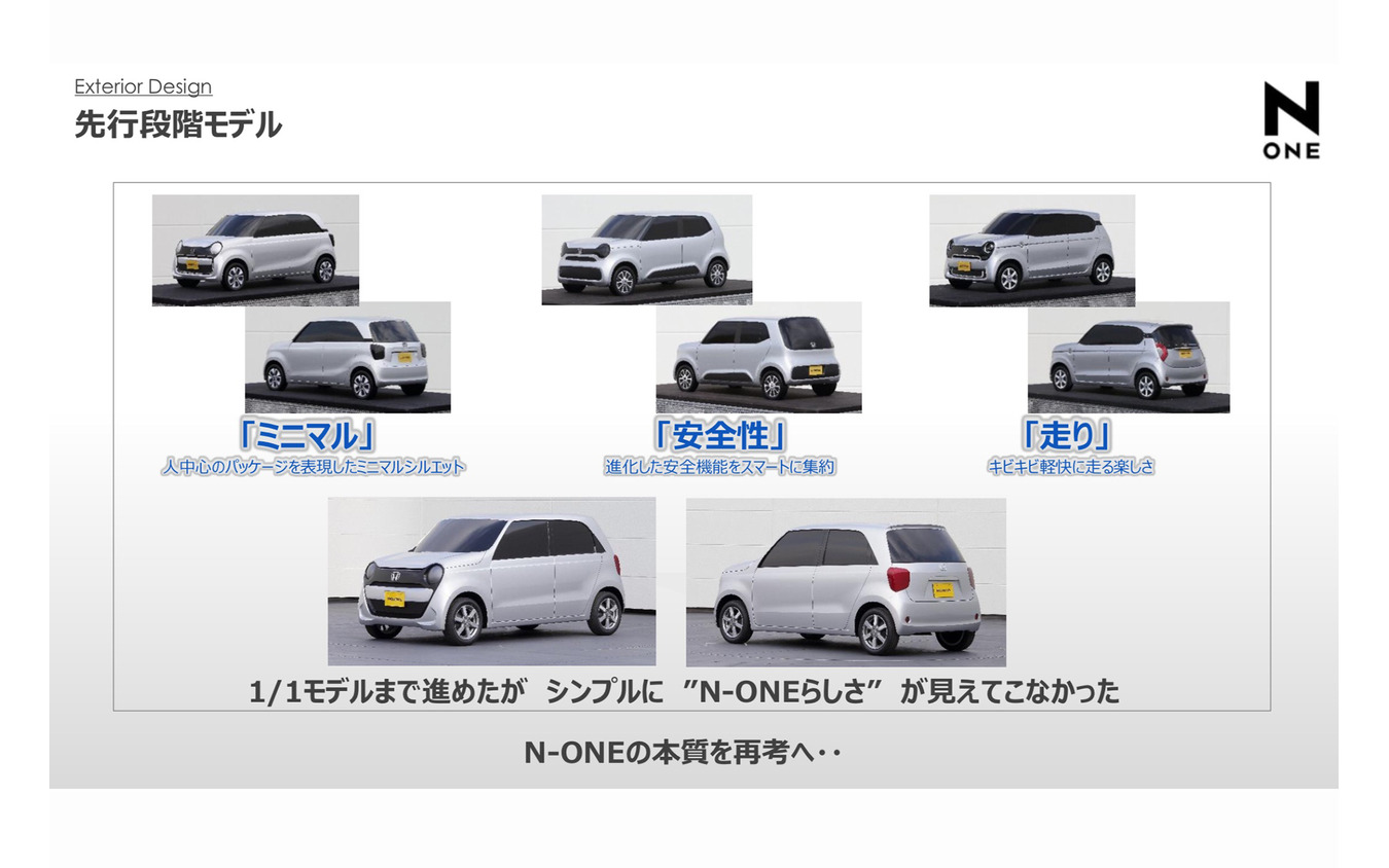 ホンダ N-ONE新型の先行段階モデル