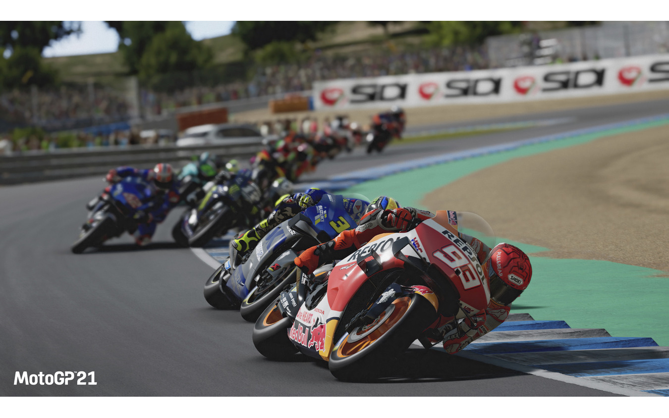 MotoGPオフィシャルゲームであるMotoGP21、2021年シーズンの全オフィシャルチームと全サーキットが収録されている