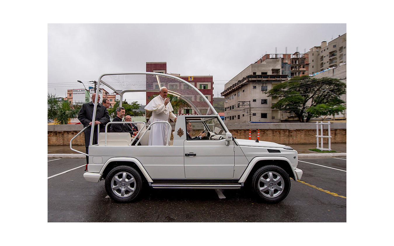 2013年、フランシスコ教皇がブラジルのリオデジャネイロを訪問。