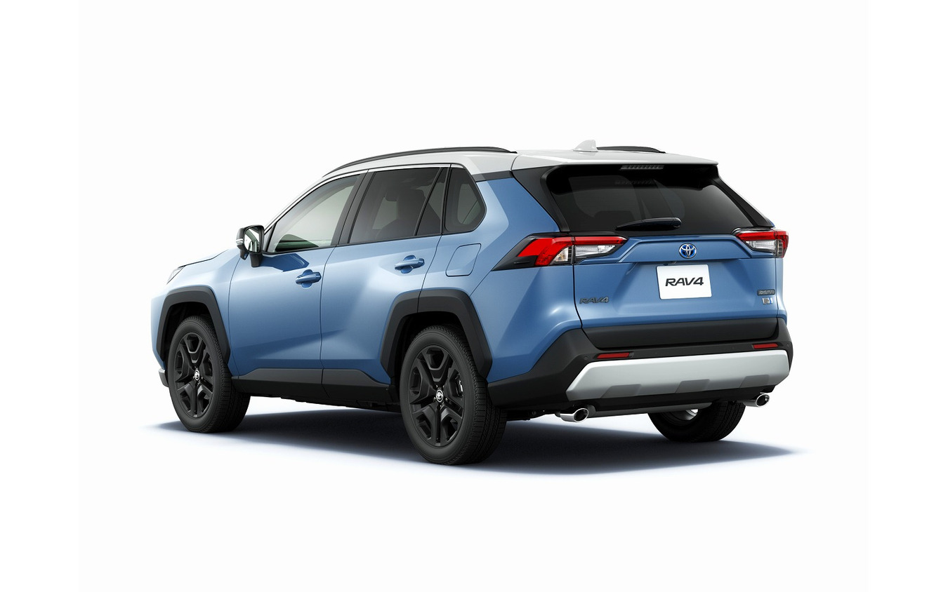 トヨタ RAV4 アドベンチャー（ハイブリッド車）（アッシュグレーメタリック×グレイッシュブルー）＜オプション装着車＞