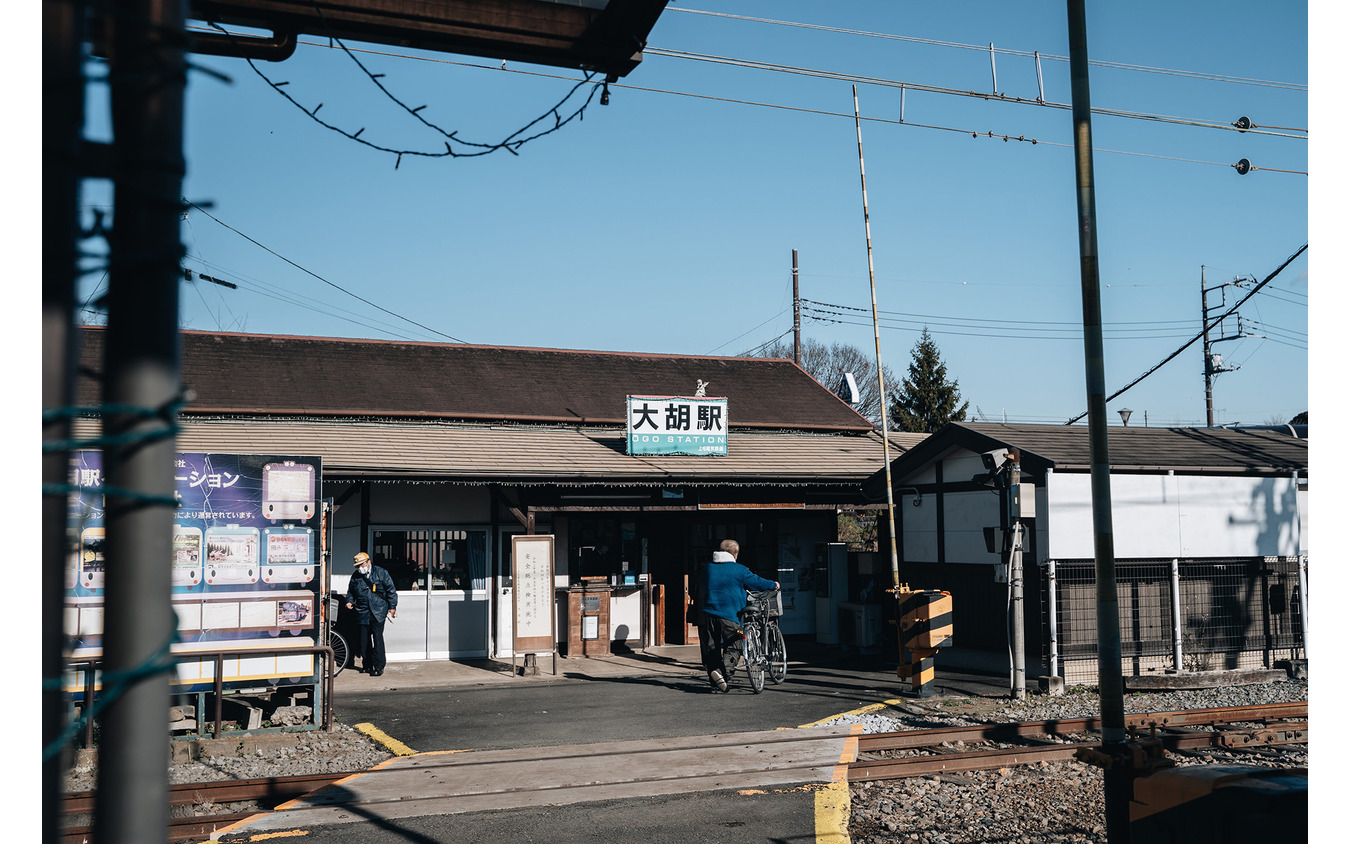 大胡駅で自転車といっしょに降りる人