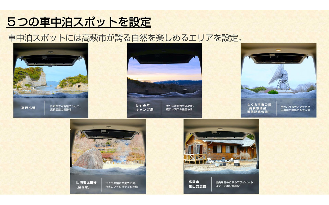 高萩市ならではのスポットが用意されている。