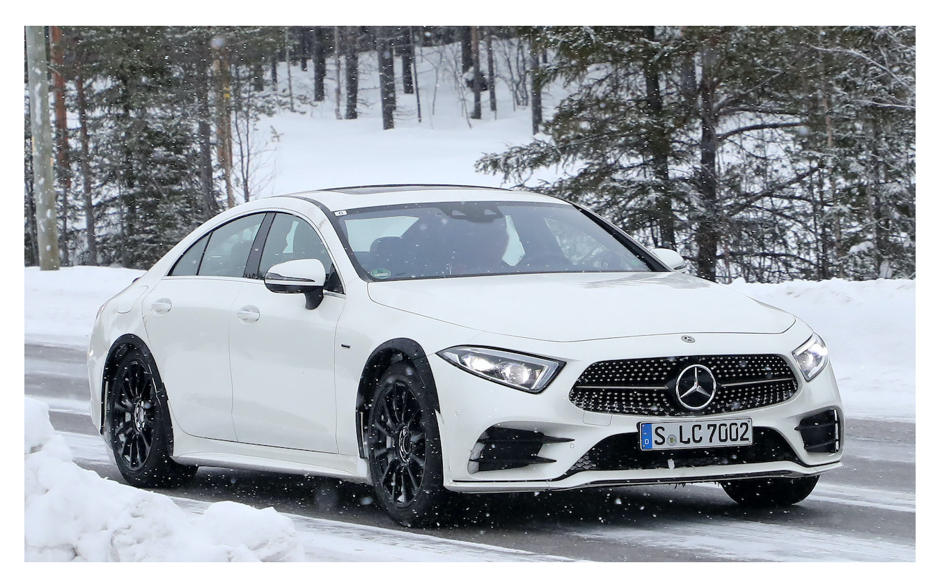 メルセデスベンツ CLS 開発車両（スクープ写真）