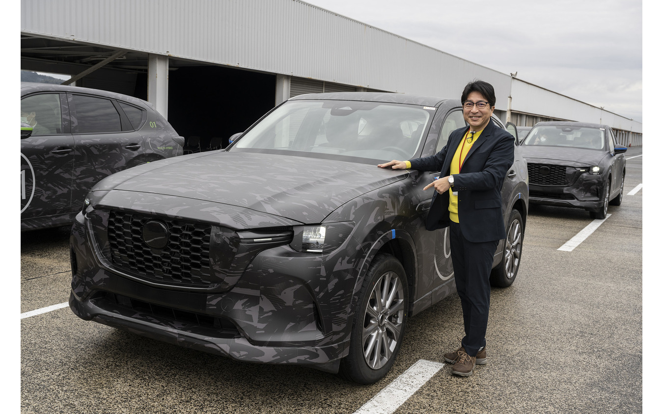 西村直人氏とマツダ CX-60 e-SKYACTIV D（欧州仕様 プロトタイプ）