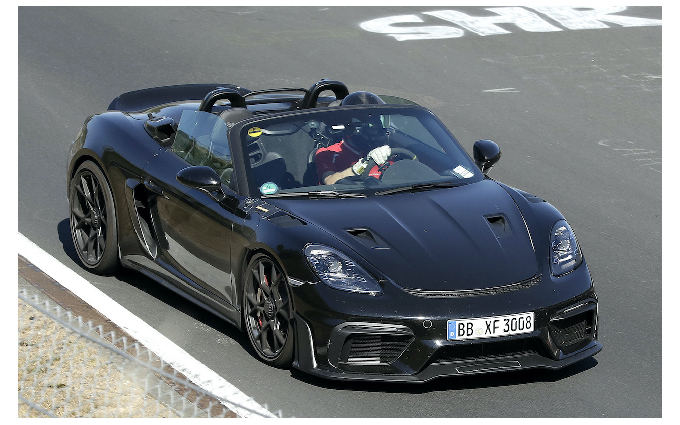 ポルシェ 718ボクスター スパイダーRS ヴァイザッハ仕様(スクープ写真)