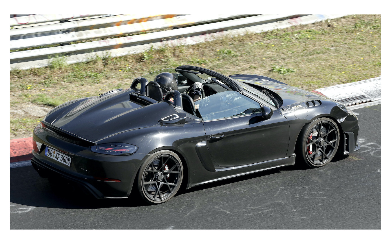 ポルシェ 718ボクスター スパイダーRS ヴァイザッハ仕様(スクープ写真)