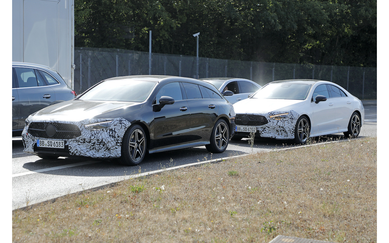 メルセデスベンツ CLA 改良新型プロトタイプ(スクープ写真)