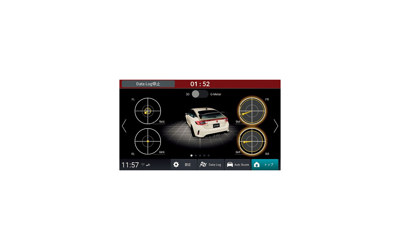 ホンダログR タイヤ摩擦円/3Dモーション
