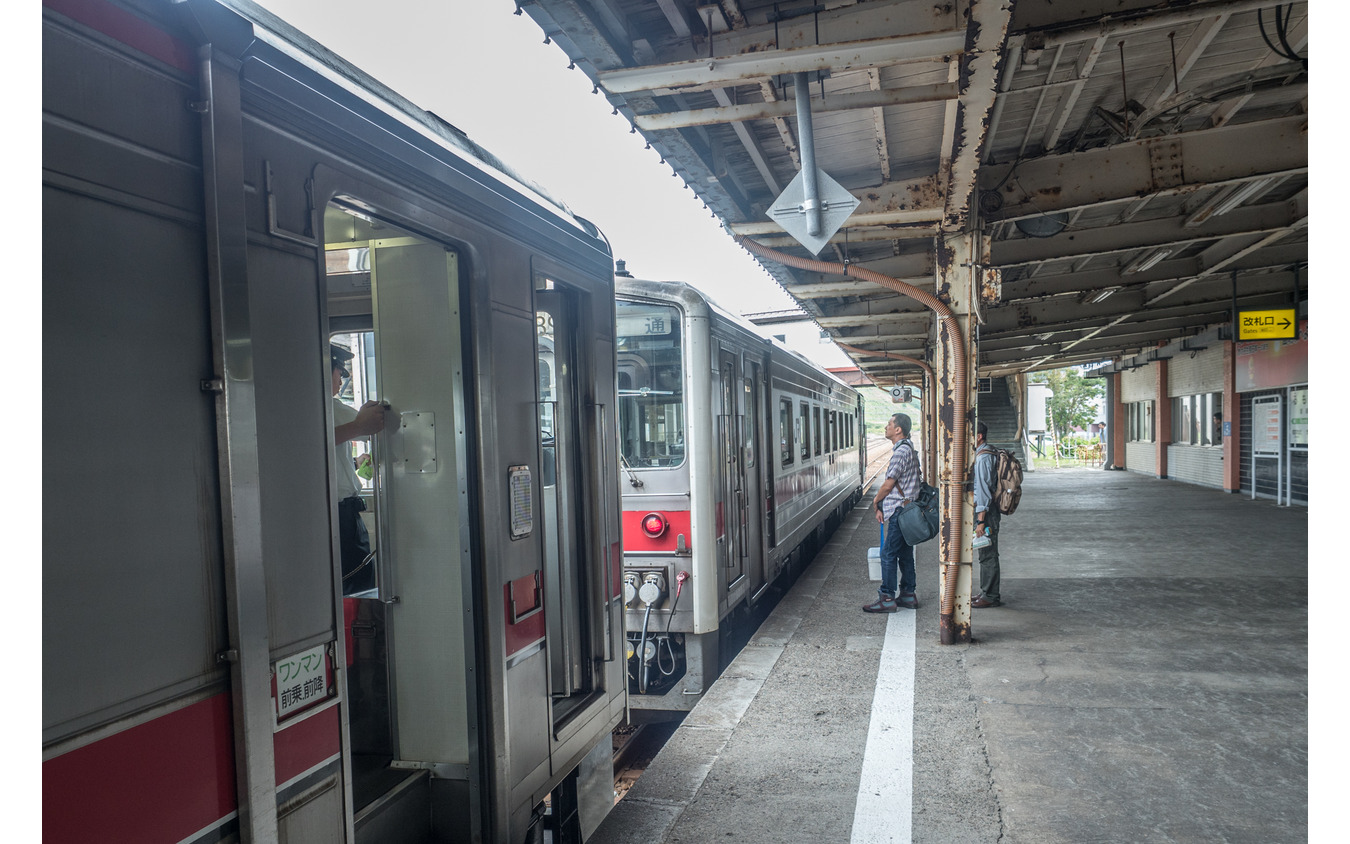 現在、留萌駅では唯一、列車が発着する1番線ホーム。留萌～増毛間の廃止前はここで車両の増解結が行なわれていた。2016年9月。