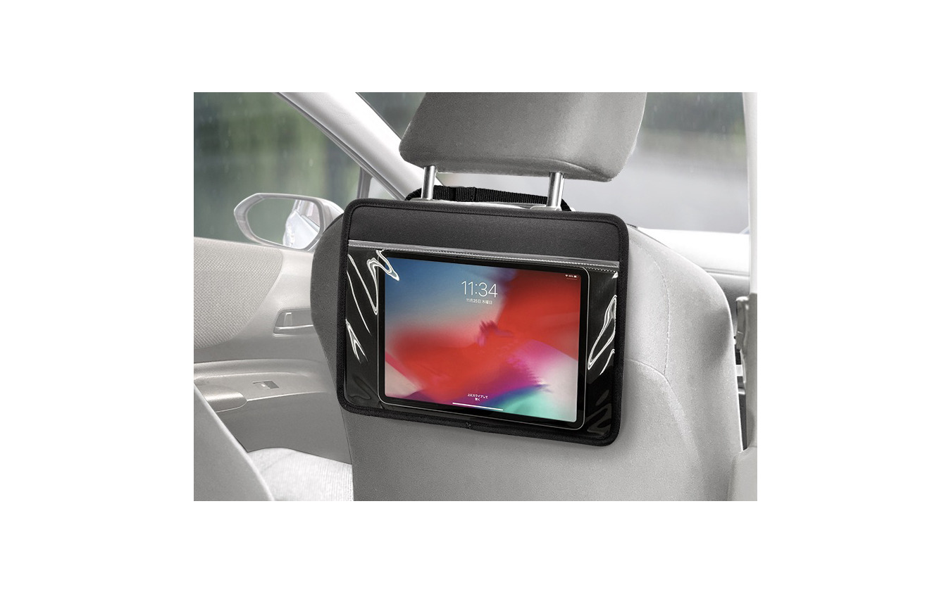 カシムラ・タブレットポケット ヘッドレスト取り付け NE-21