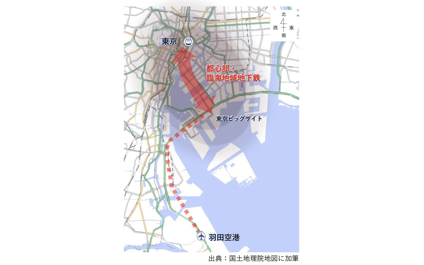 JR東日本が計画している羽田空港アクセス線との接続