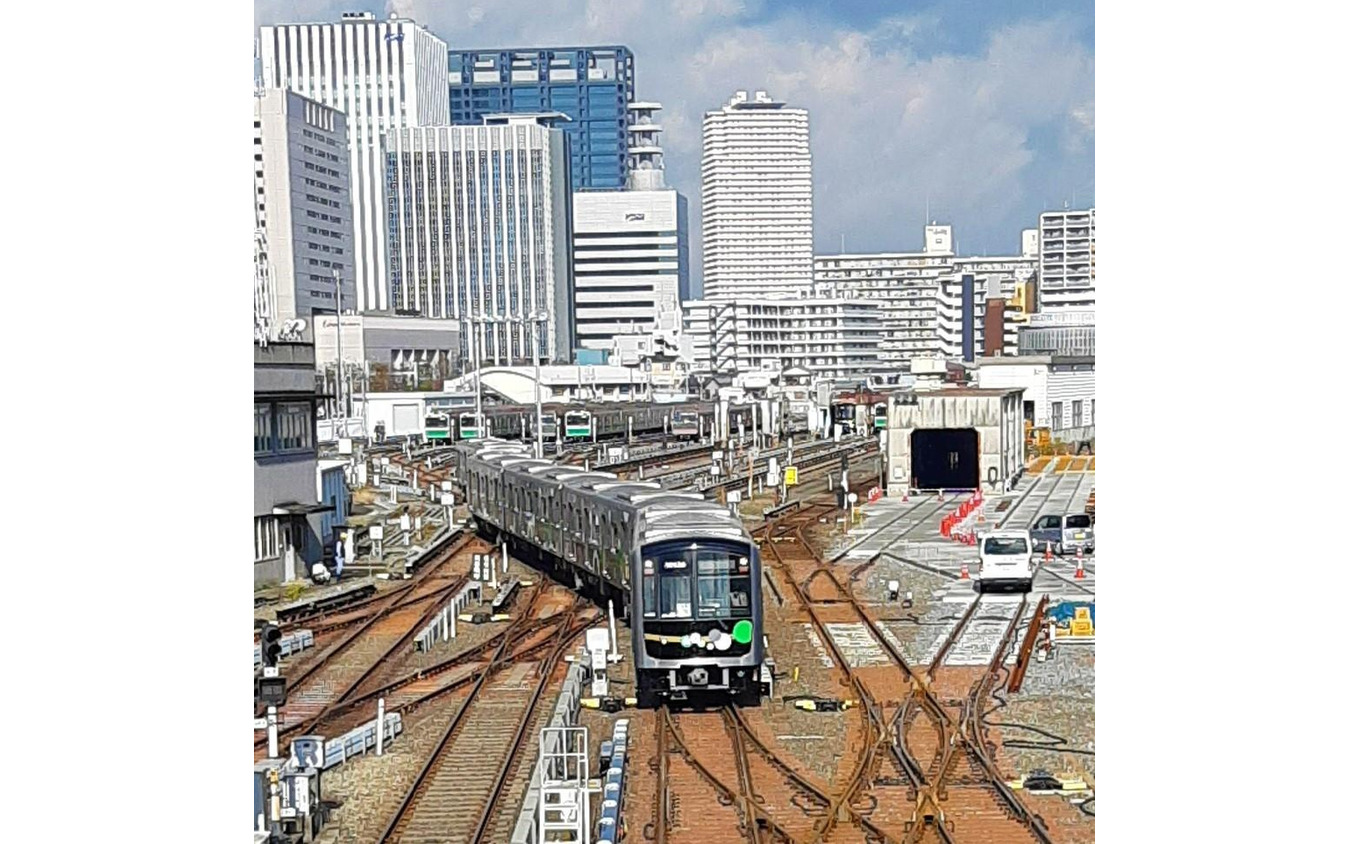 敷地内に新駅が建設される森之宮検車場。