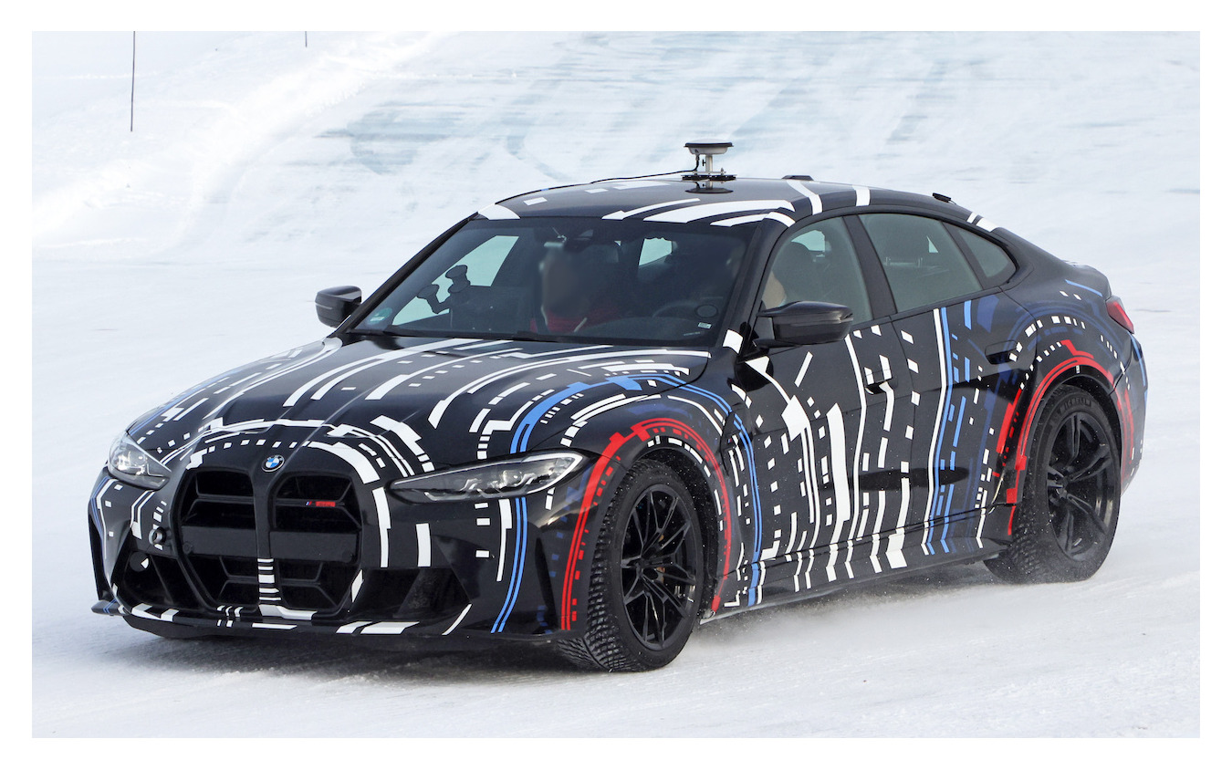 BMW Mが開発する高性能4モーターEVのプロトタイプ(スクープ写真)