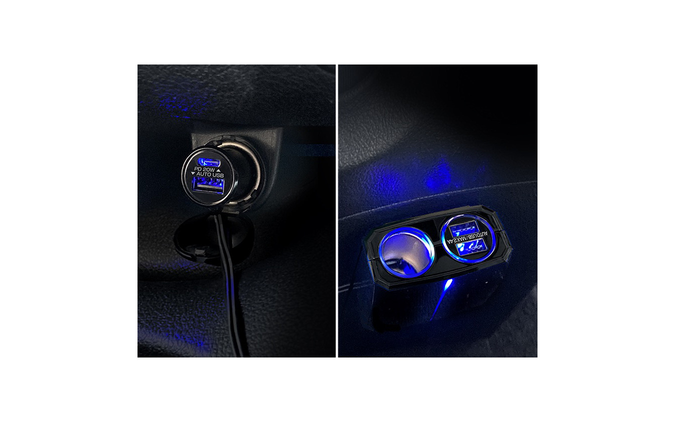 Kashimura・セパレートソケット 2USB-PD20W 急速充電(KX-229)
