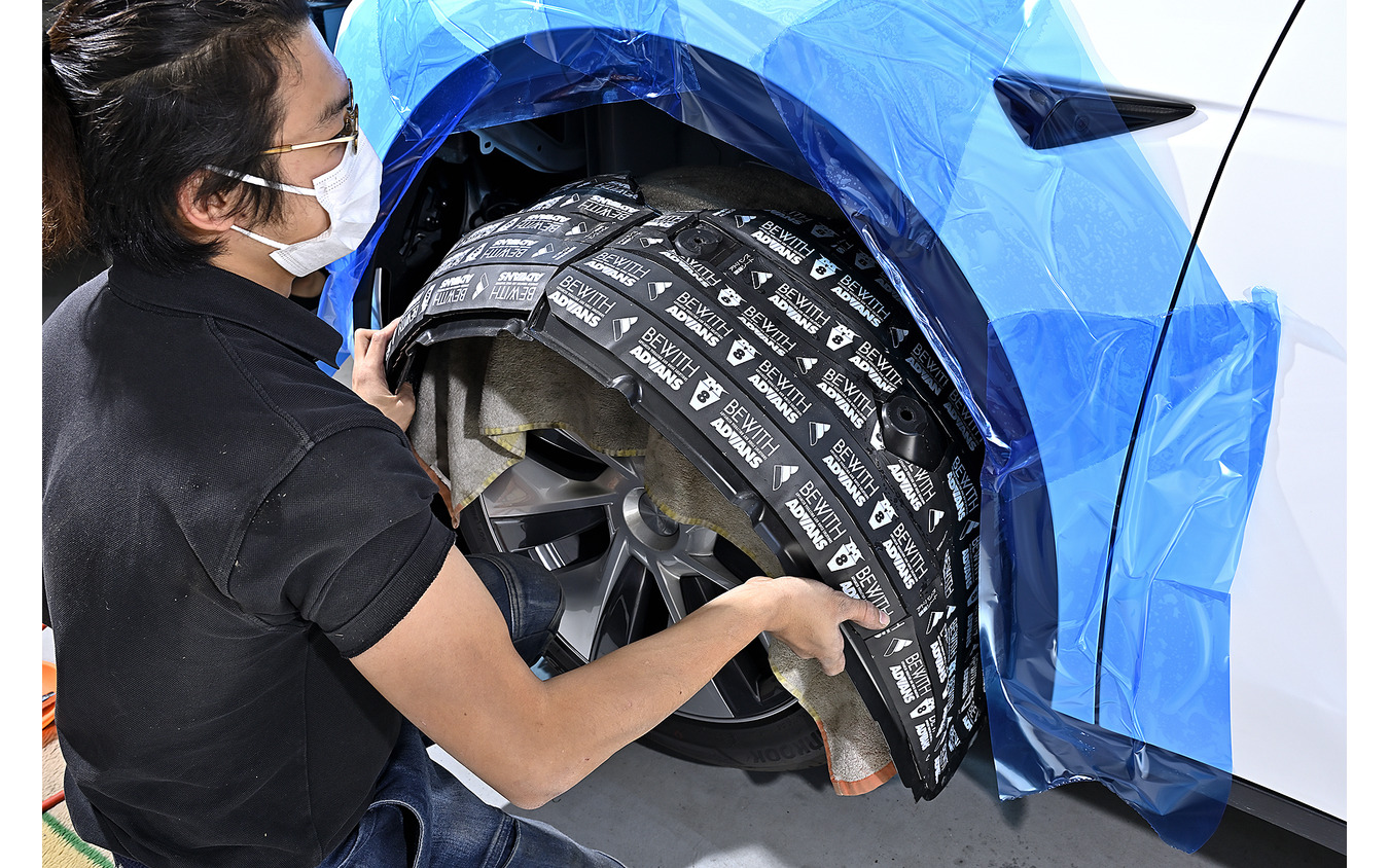 インナーカバーを戻すと見た目的には施工されていることが分からなくなる