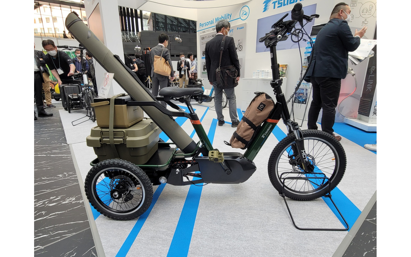 真横から見た「e-Cargo」コンセプトモデル。デザインはタタメルバイクの生駒氏。