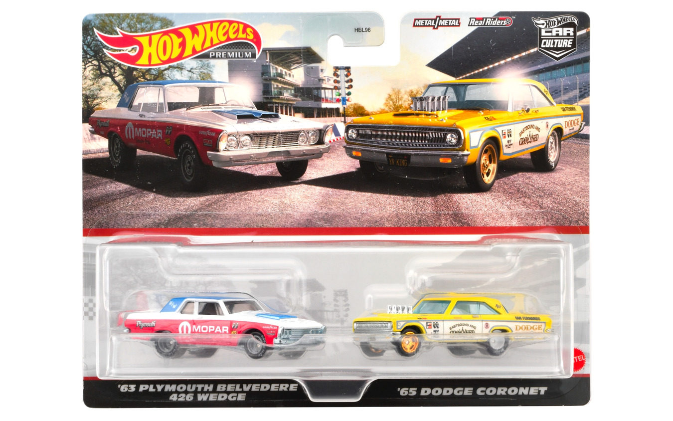プリマス ベルべディア 426 ウェッジ (左) '65 ダッジ コロネット (右) / プレミアム2パック(6月発売予定)