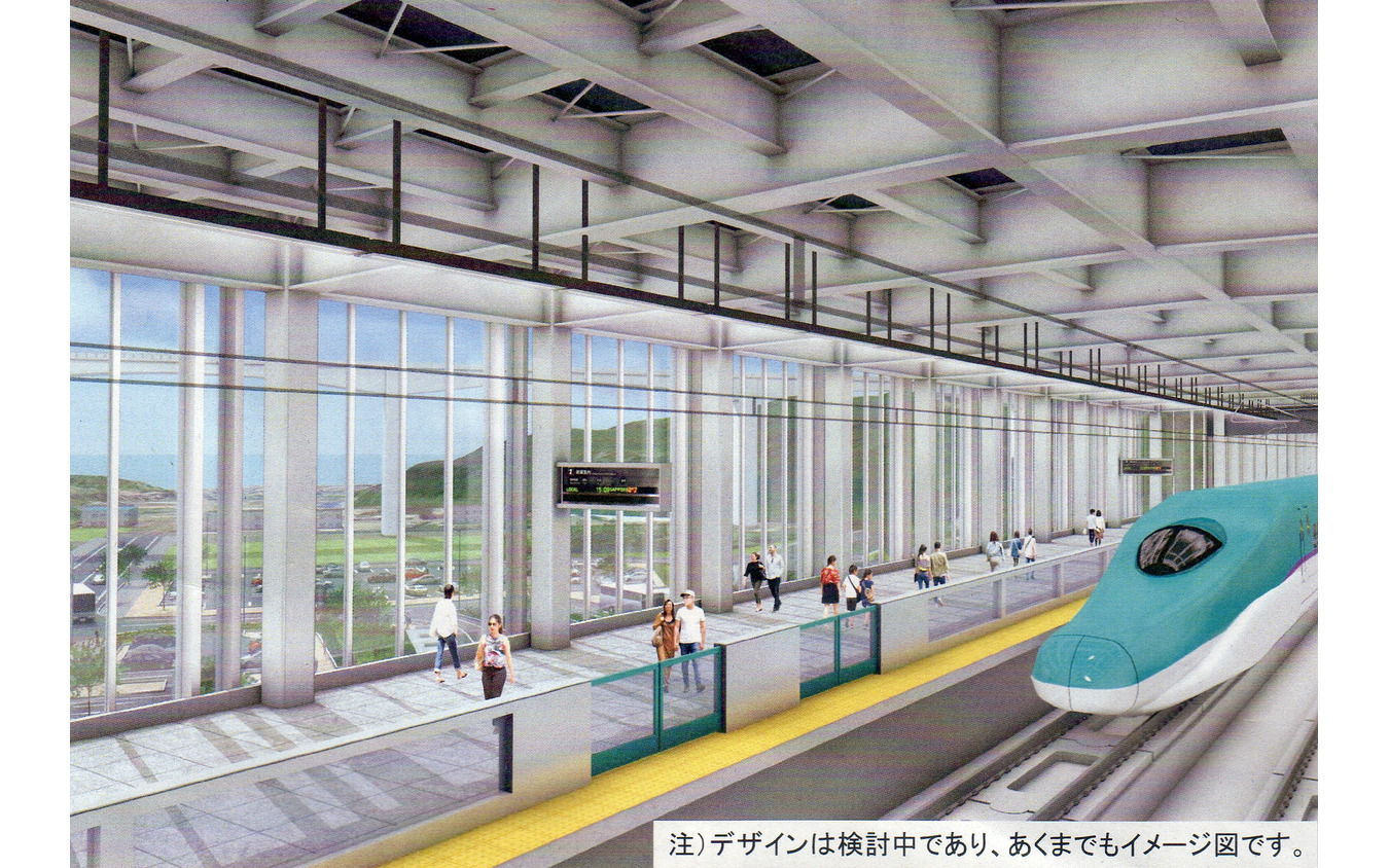 仮称・新小樽駅の構内イメージ。