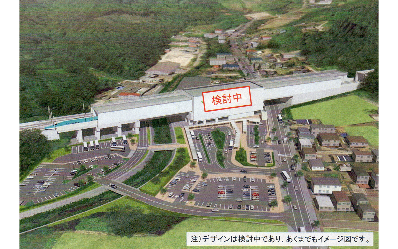 仮称・新小樽駅の立地イメージ。