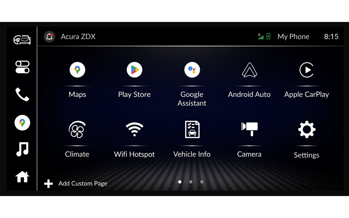 アキュラ ZDX に車載化される「Google built-in (グーグル・ビルト・イン)」