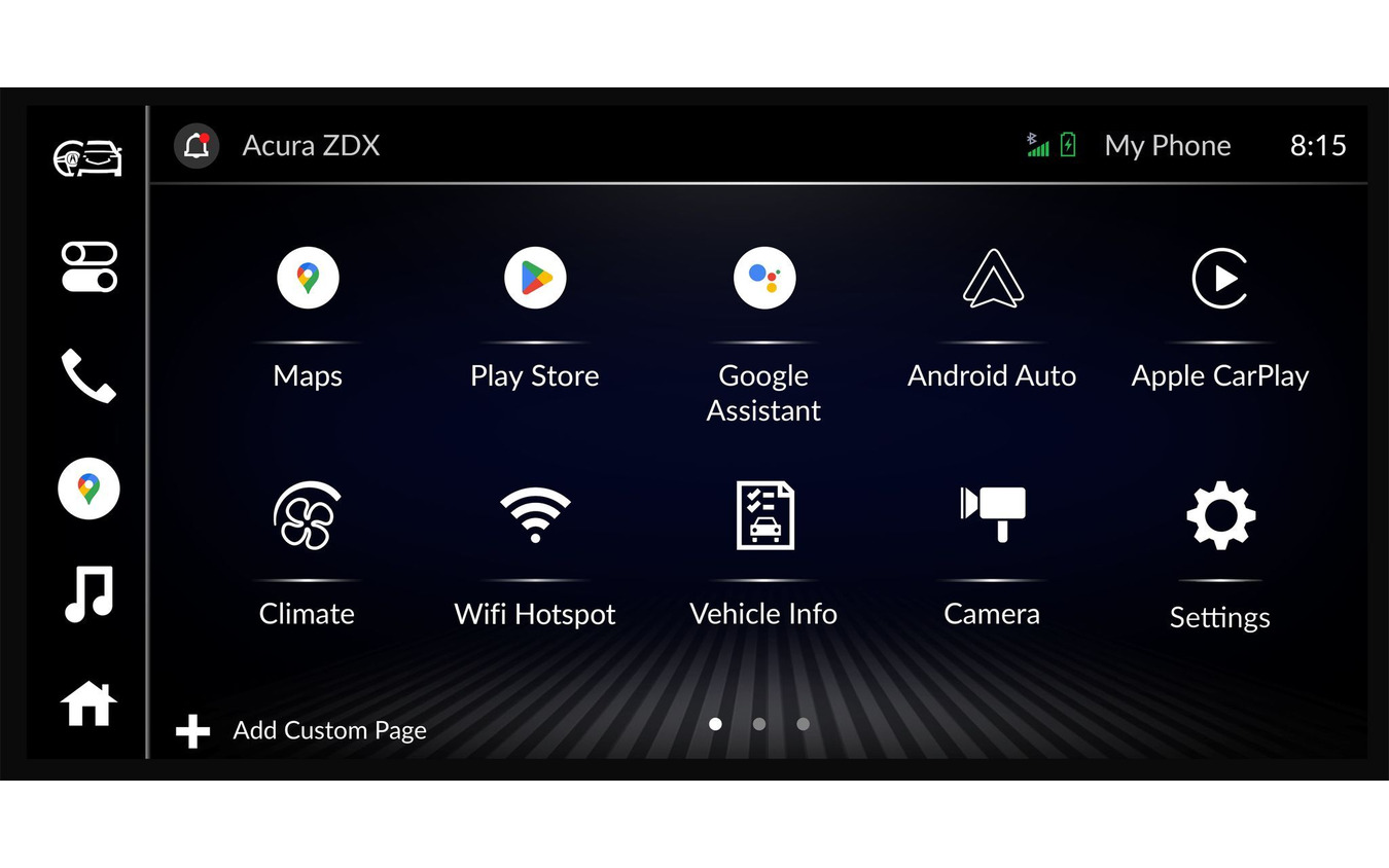 アキュラ ZDX に車載化される「Google built-in （グーグル・ビルト・イン）」