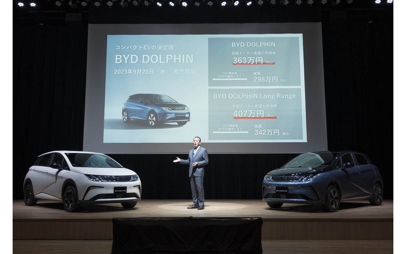 BYD ドルフィン 価格発表会