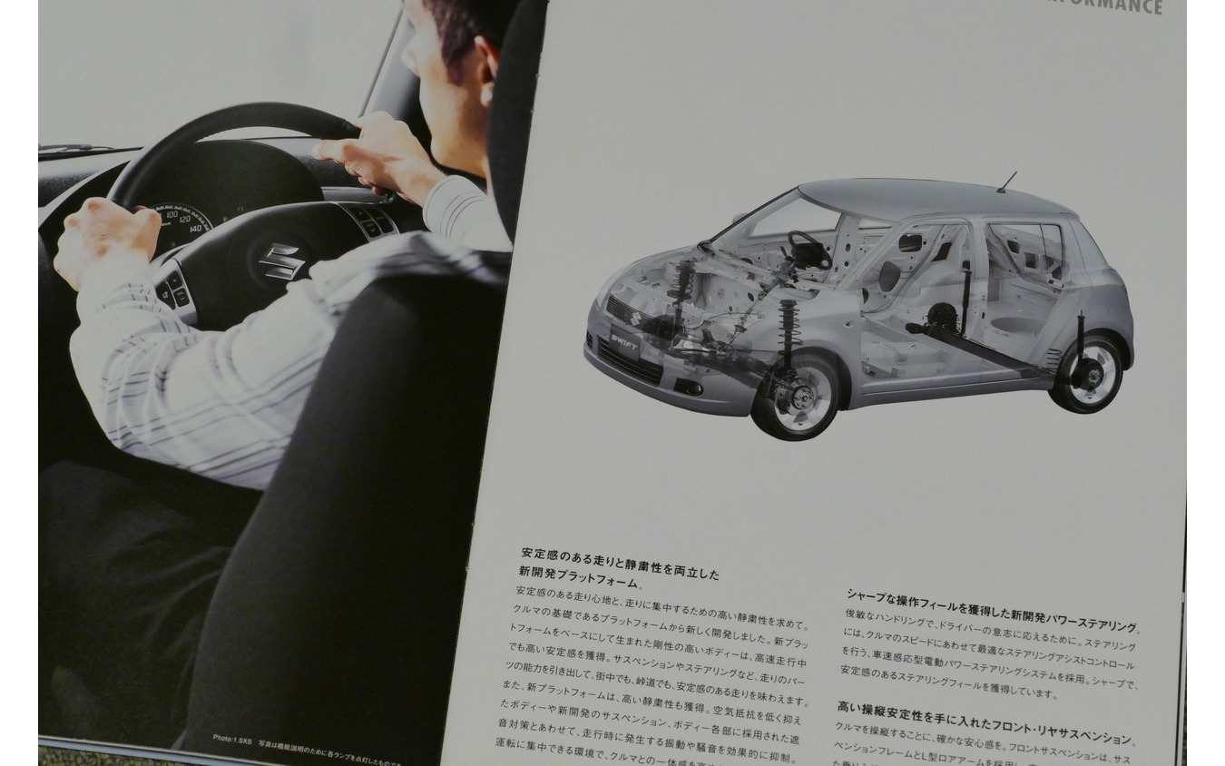 スズキ・スイフト(2004年)当時のカタログ