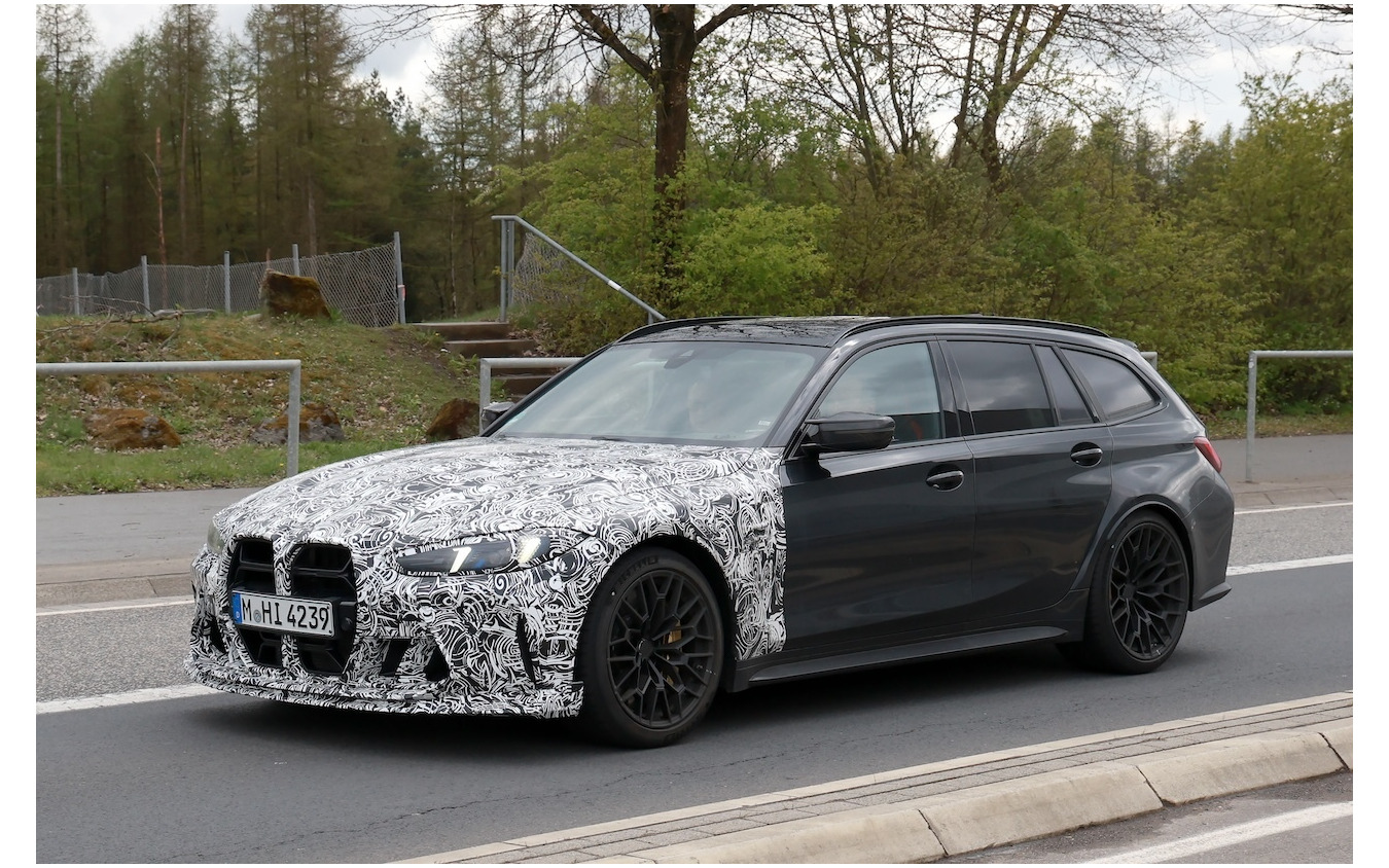 BMW M3 CS ツーリング プロトタイプ（スクープ写真）