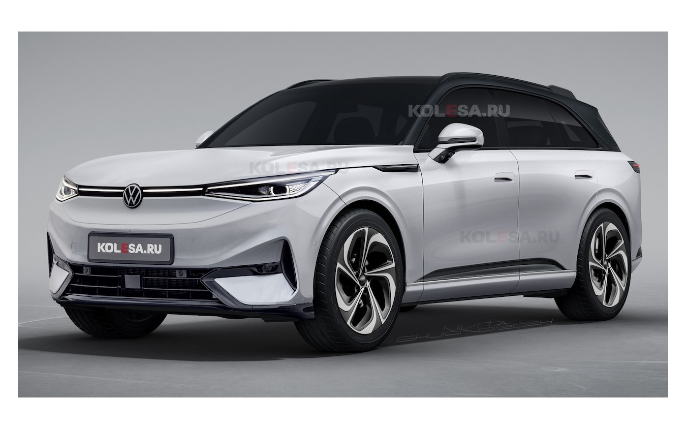 VWとXPENGの共同開発による新型電動SUV(予想CG)