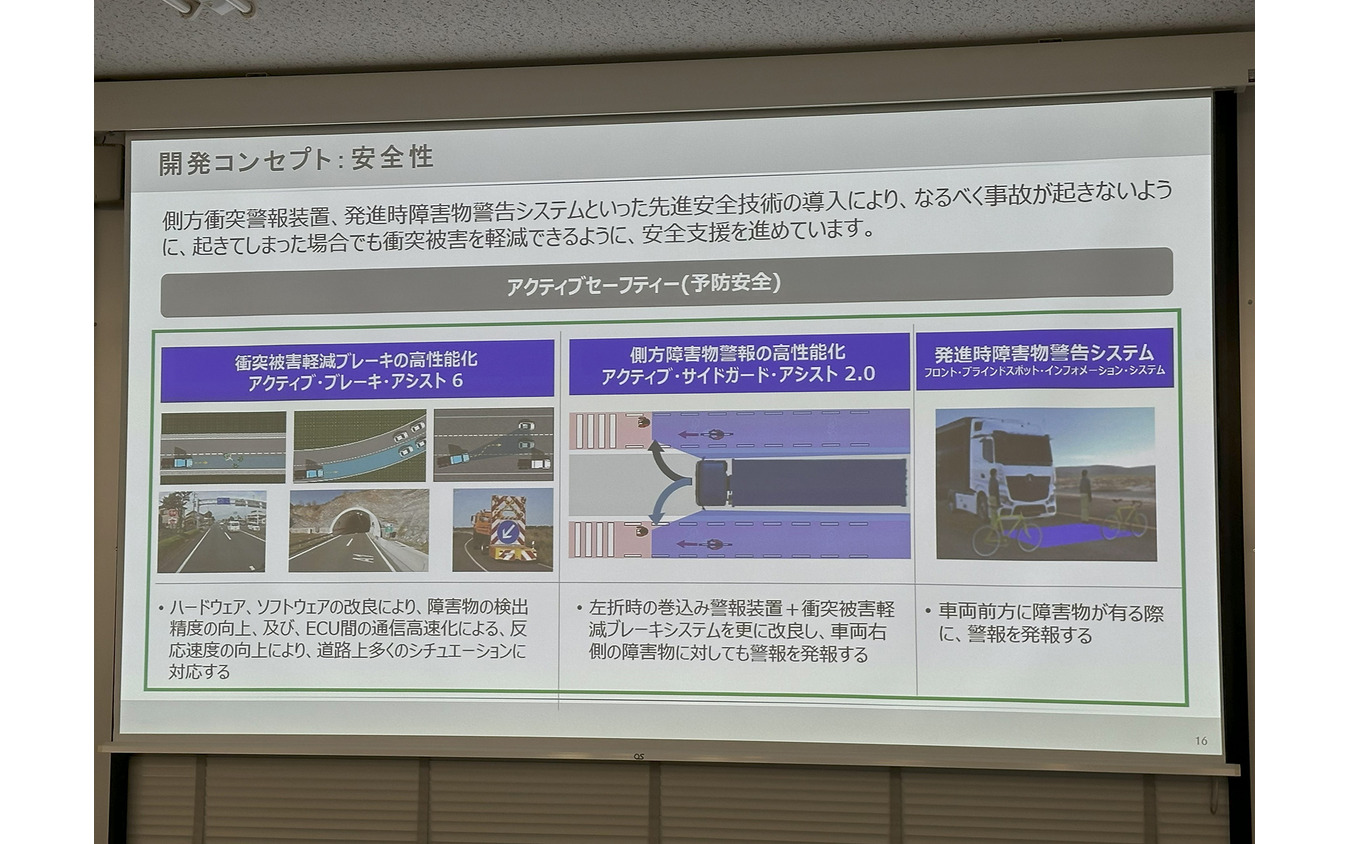 スーパーグレートの予防安全機能