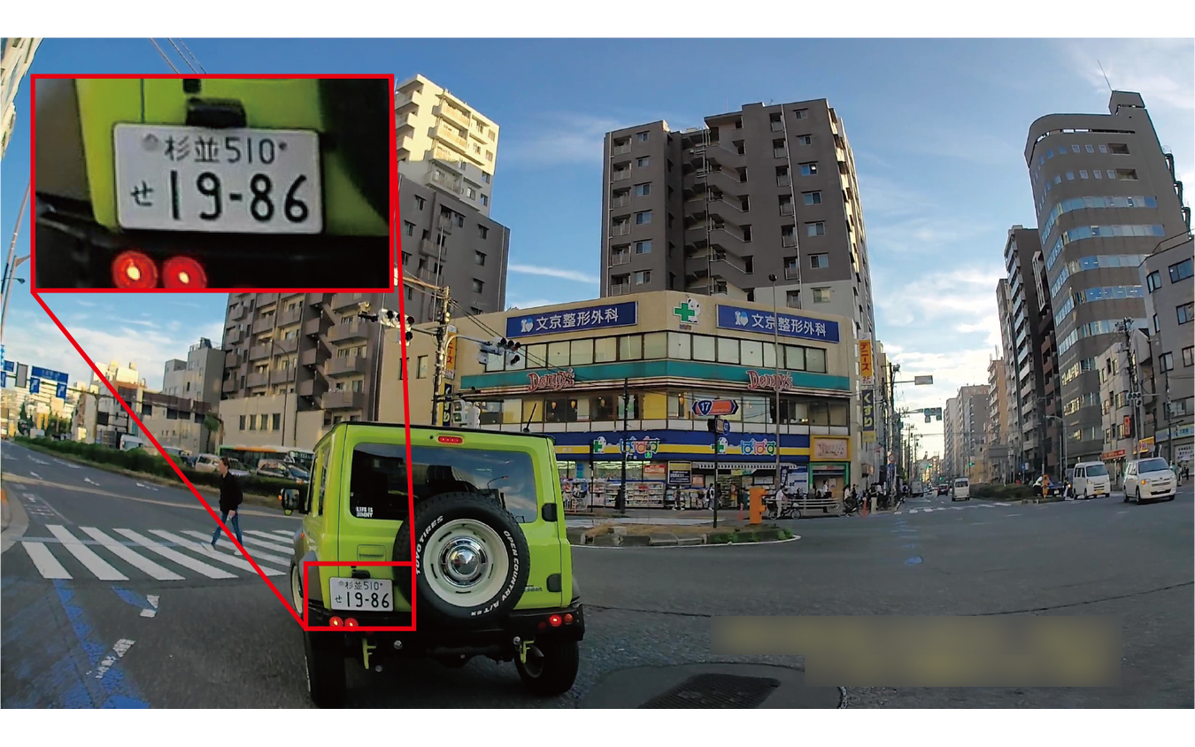 細かい文字などもくっきりと鮮明に表示(VREC-DZ410D・VREC-DZ210D)