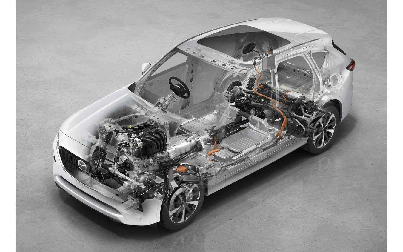 CX-60のSKYACTIV-VEHICLE アーキテクチャー(PHEV)