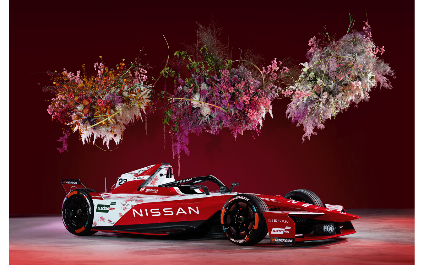 日産の新デザインのフォーミュラEマシン