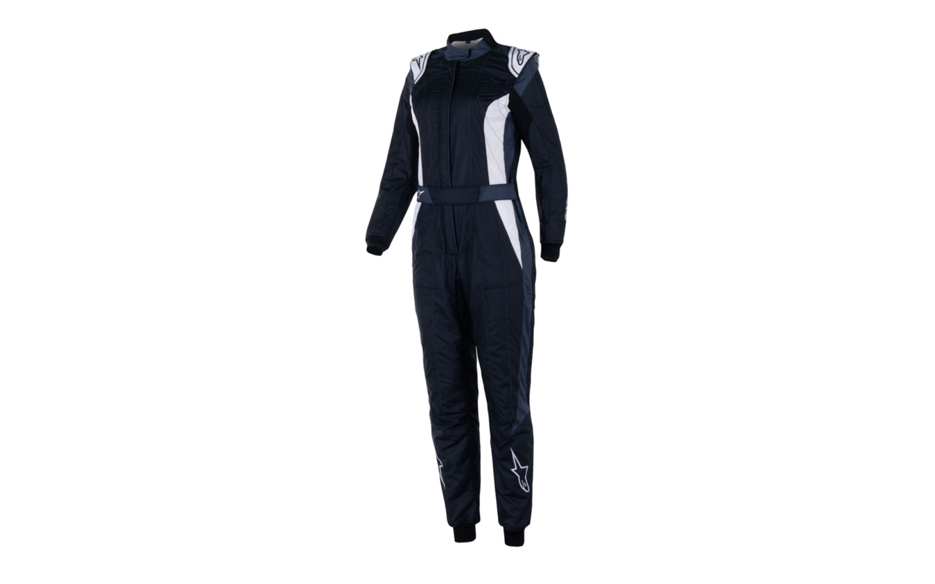 STELLA GP PRO COMP V2 SUIT FIA 1128 BLACK ASPHALT WHITE