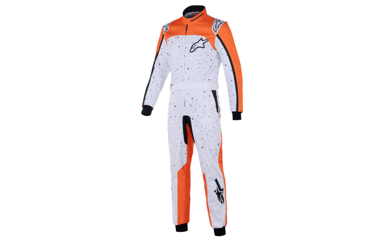 KMX-9 V3 SUIT GRAPHIC 6 2005 WHITE ORANGE BLACK