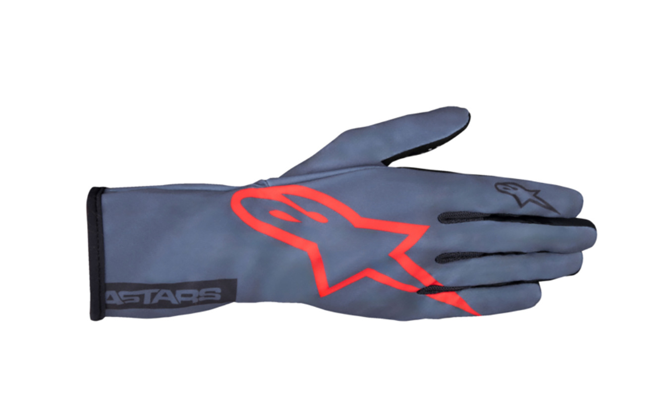 TECH-1 K RACE V2 PURE GLOVES 9152 ASPHALT RED CHARCOAL
