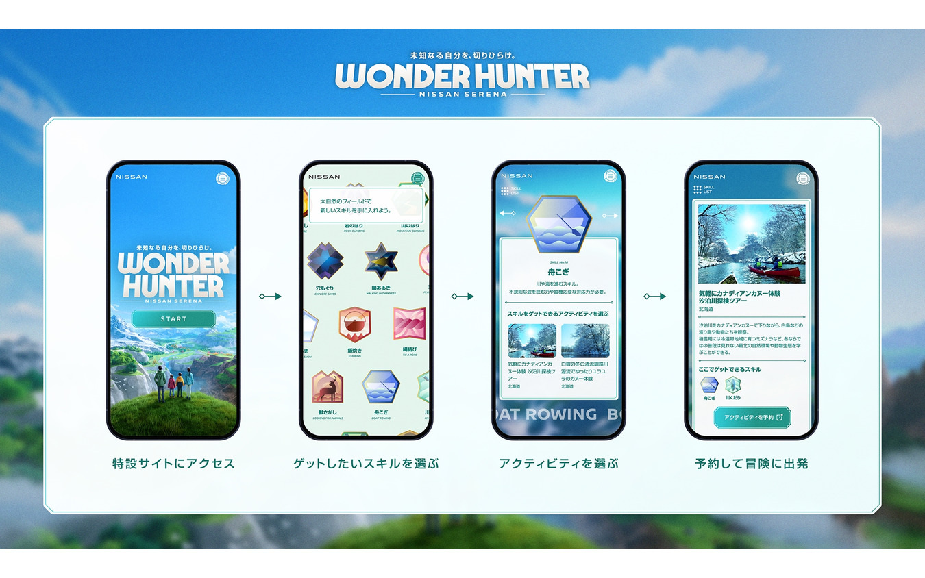 家族向けの新しい体験を提供する「NISSAN SERENA presents WONDER HUNTER」