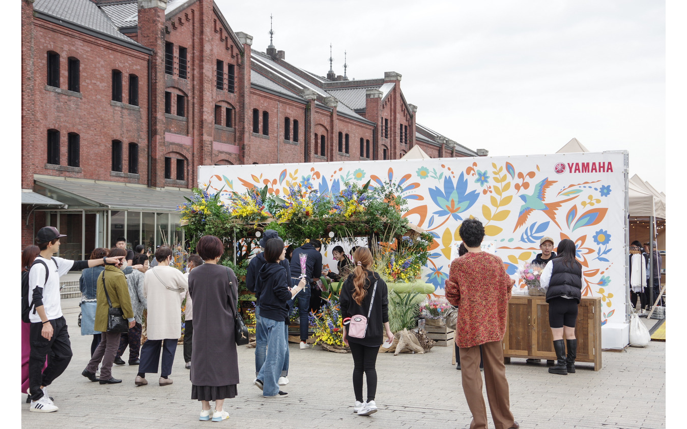 「Local Green Festival '24」に展示されたヤマハのグリーンスローモビリティ