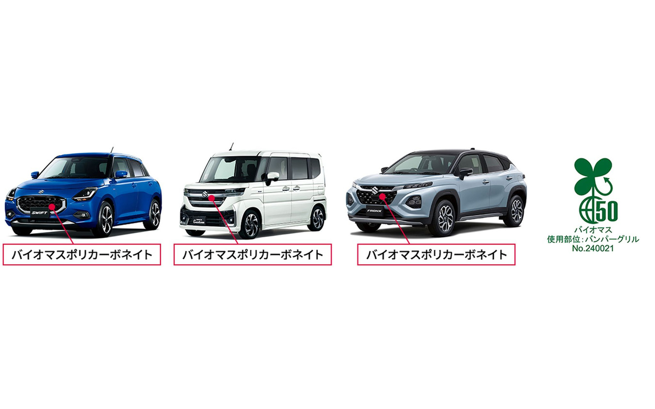 スズキ『フロンクス』など3車種がバンパーグリルに新素材で塗装不要に