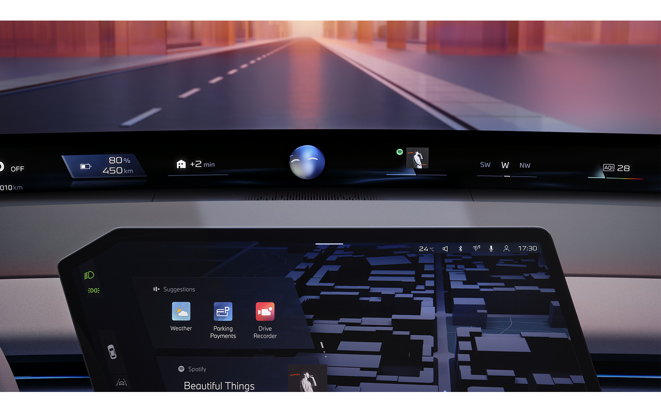 BMWの次世代「iDrive」システム。システムの中核となるのが「BMWパノラミックビジョン」
