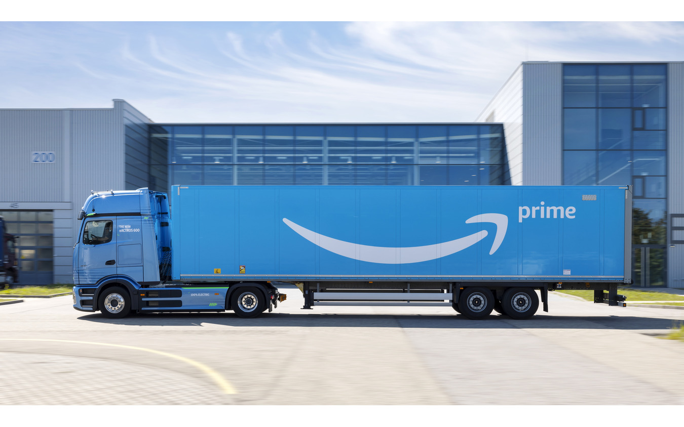 アマゾンが200台を超えるメルセデスベンツの新型EVトラック『eActros 600』を発注