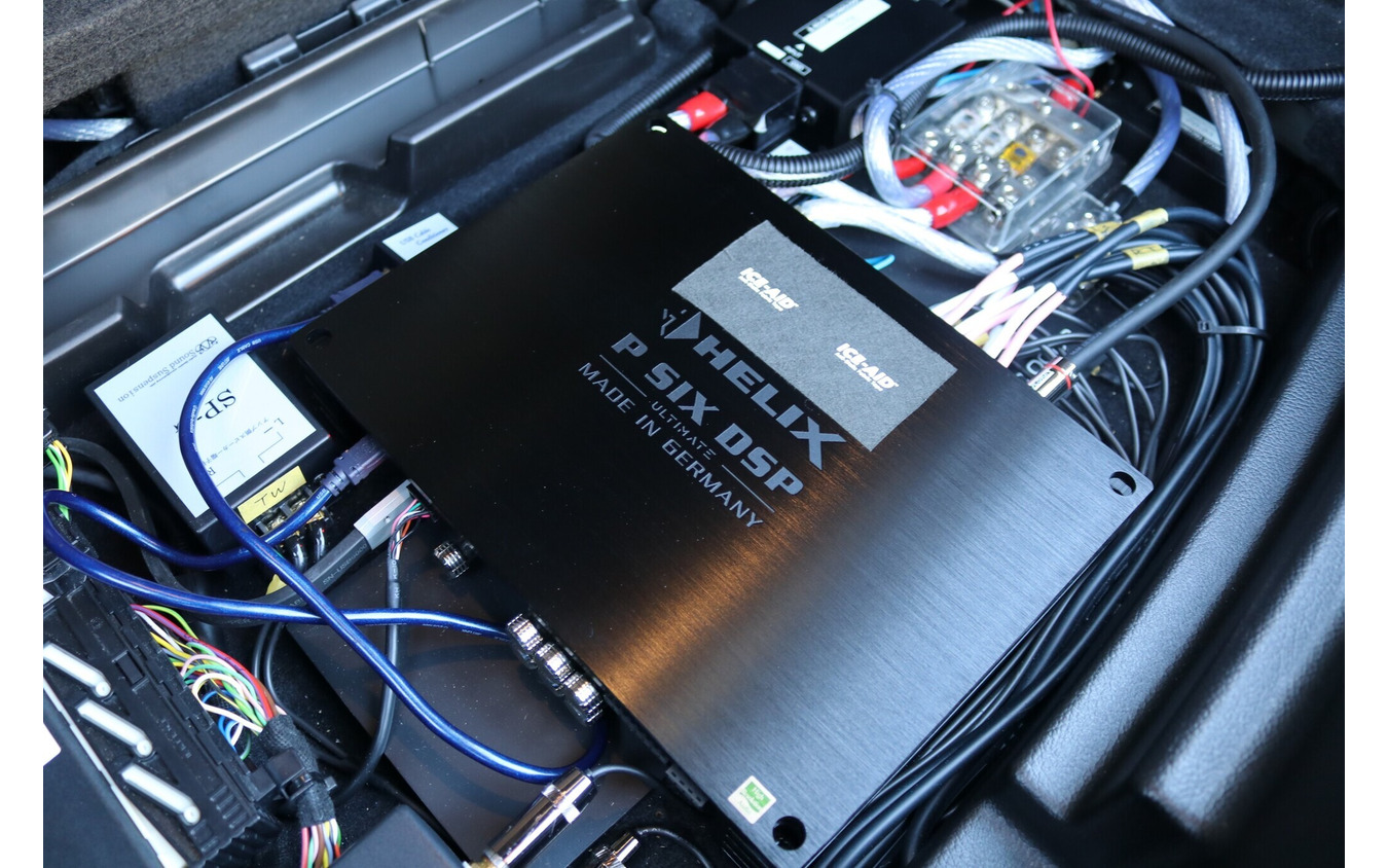 ヘリックスのDSPアンプであるP-SIX DSP ULTIMETEをオーナーが選んだのはDSPアンプとしての高音質を評価してだった。